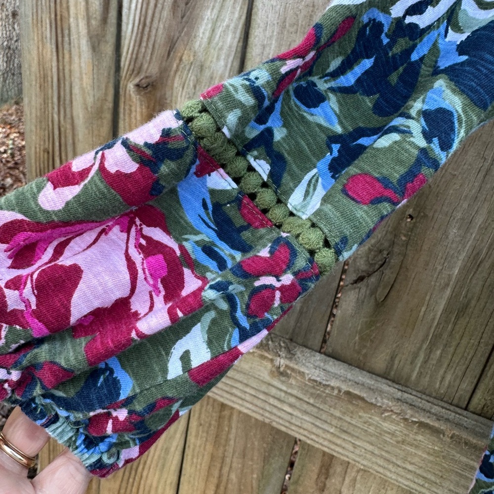 Wonderly cotton green floral top - Picture 4 of 10